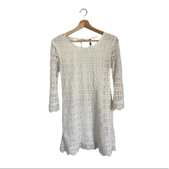 Divided | Dresses | Divided Hm Boho Crochet White Mini Dress Size Small Long Sleeves A Line | Poshmark Divided | Dresses | Divided Hm Boho Crochet White Mini Dress Size Small Long Sleeves A Line | Poshmark